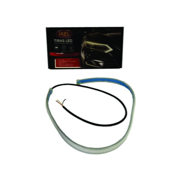 Tira LED DRL 60cm | Posición Blanca + Giro Secuencial Ámbar (Par)